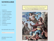 Tablet Screenshot of nationalisme-francais.com